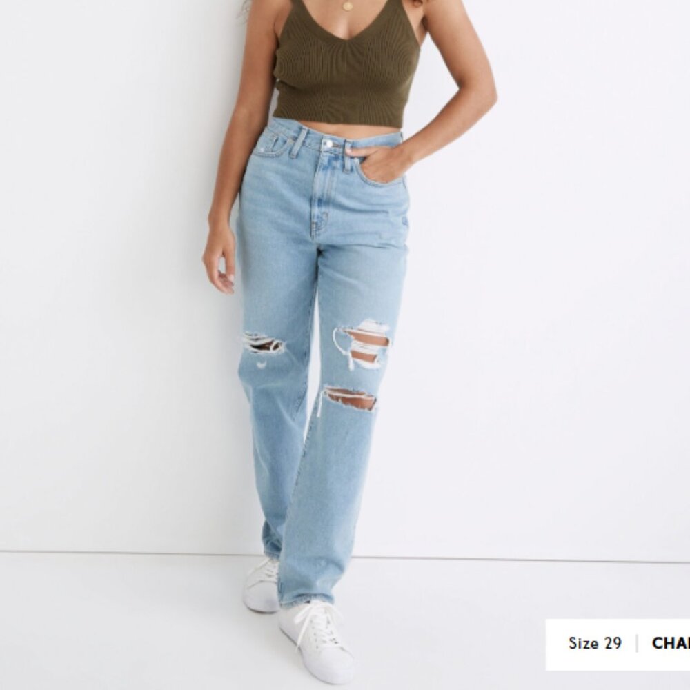 Madewell Baggy High-Waisted Jeans – Size 28